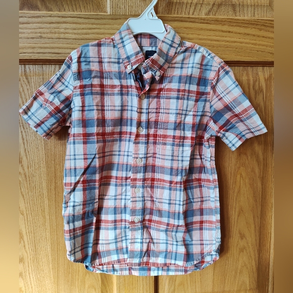 GAP Other - Gap Boys S (6-7) Plaid Short Sleeve Button-Up Shirt